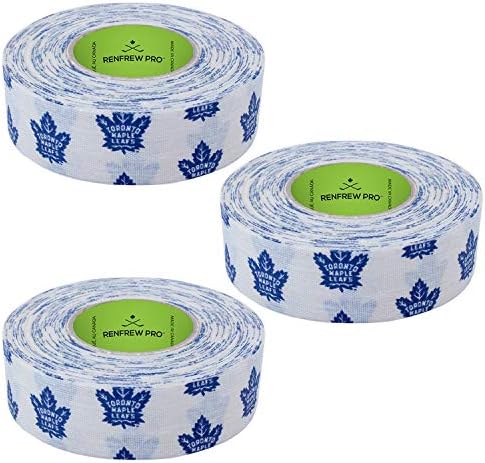 Renfrew 3 Pack Team Hockey Stick Blade Shaft Bat Sports Tape (Toronto Mapleleafs) Renfrew