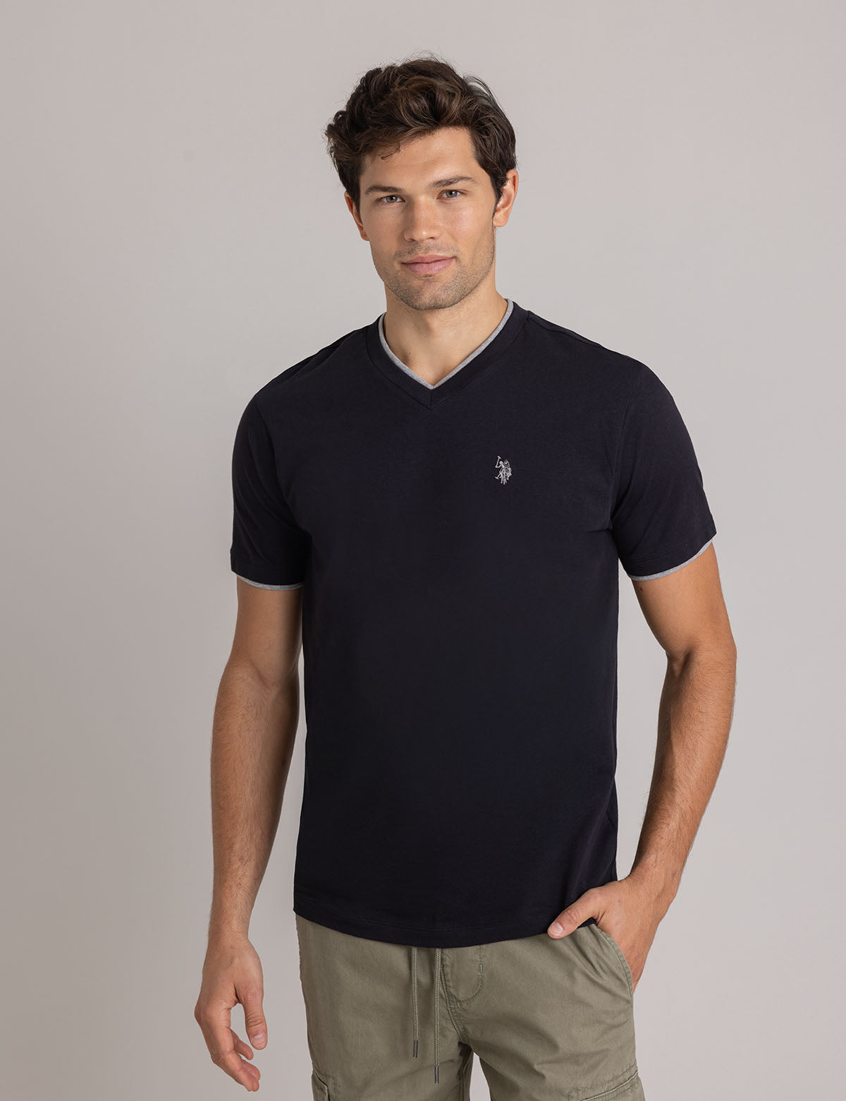 Мужская Футболка U.S. POLO ASSN. DOUBLE V-NECK U.S. POLO ASSN.