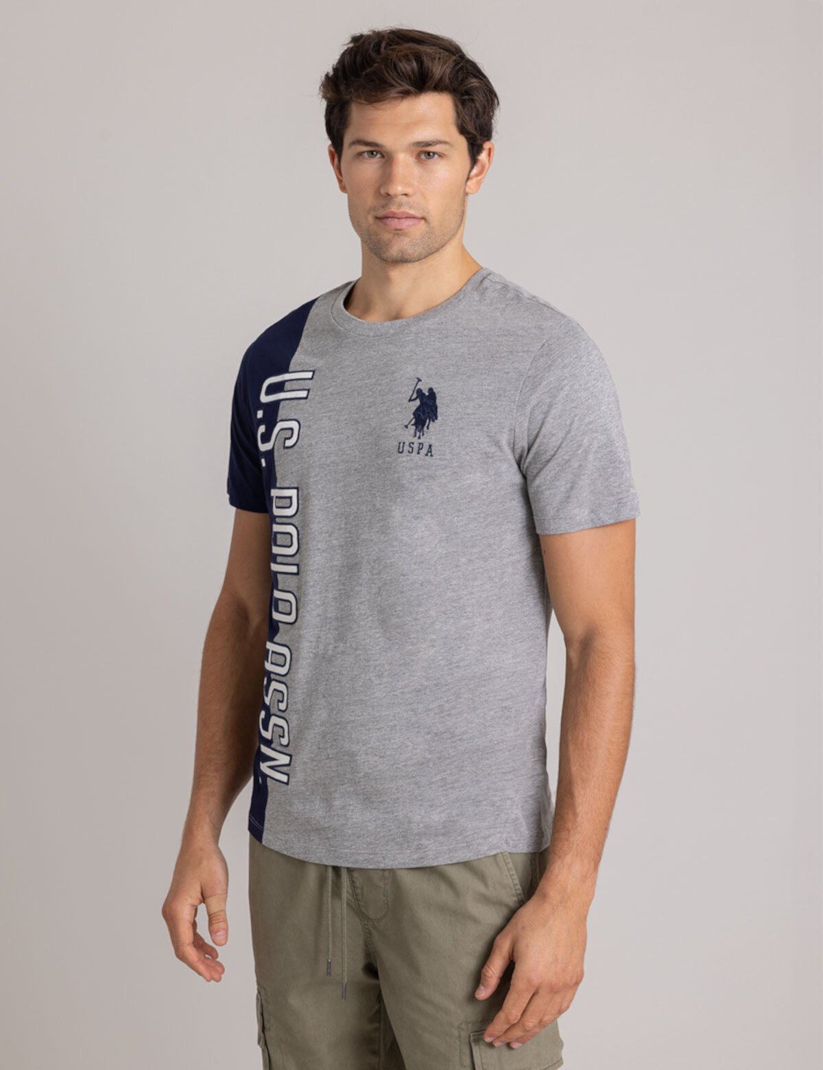 Мужская Футболка U.S. POLO ASSN. VERTICAL GRAPHIC COLORBLOCK U.S. POLO ASSN.