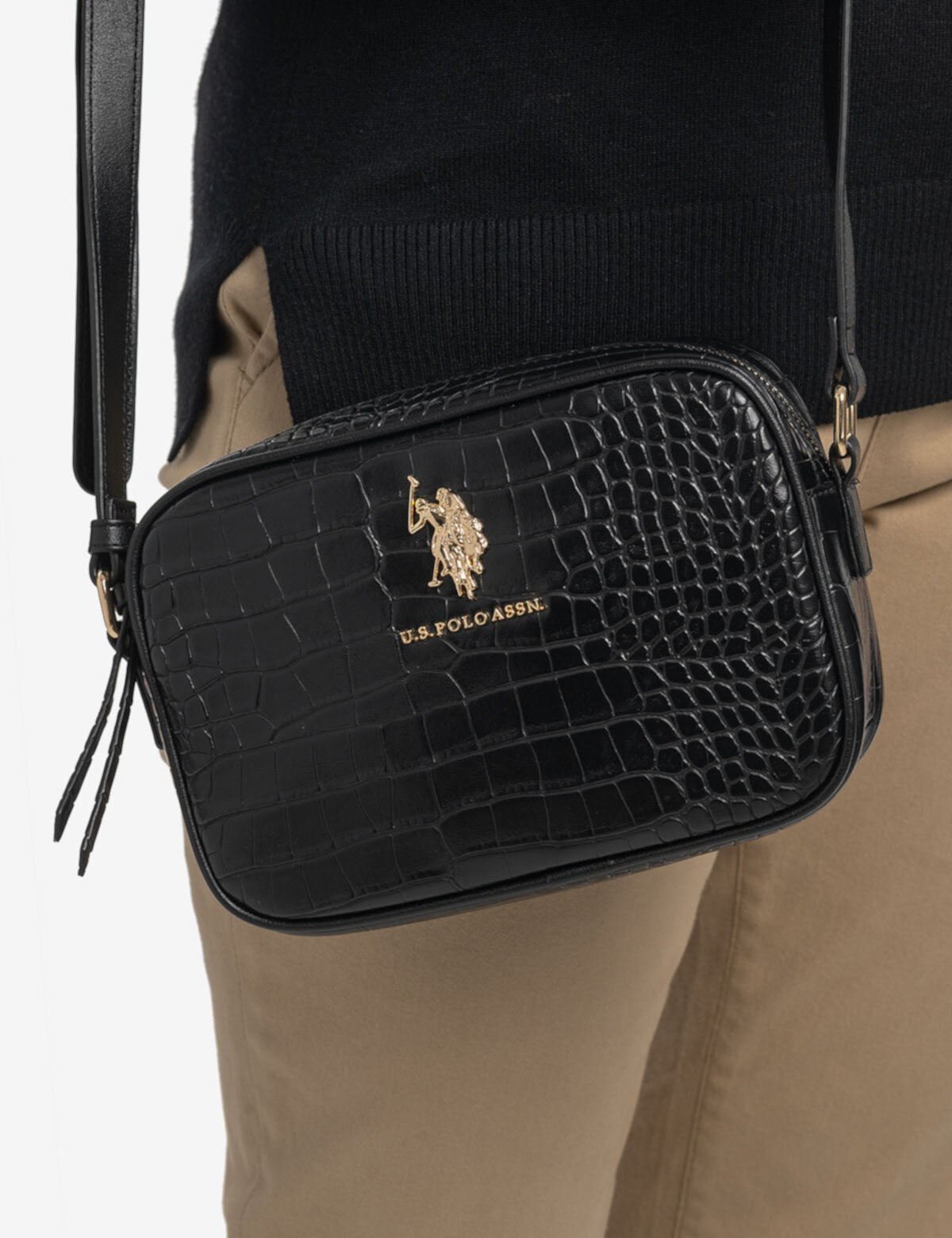 Сумка кросс-боди U.S. POLO ASSN. Crocodile Embossed Crossbody Bag U.S. POLO ASSN.