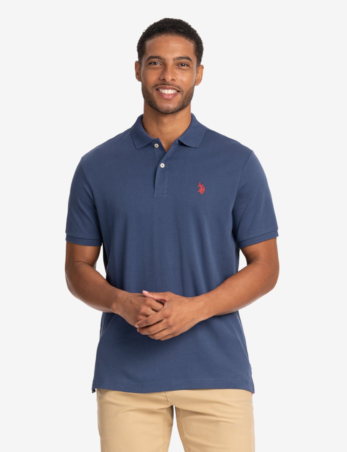 Мужская Поло рубашка U.S. POLO ASSN. Solid Interlock U.S. POLO ASSN.