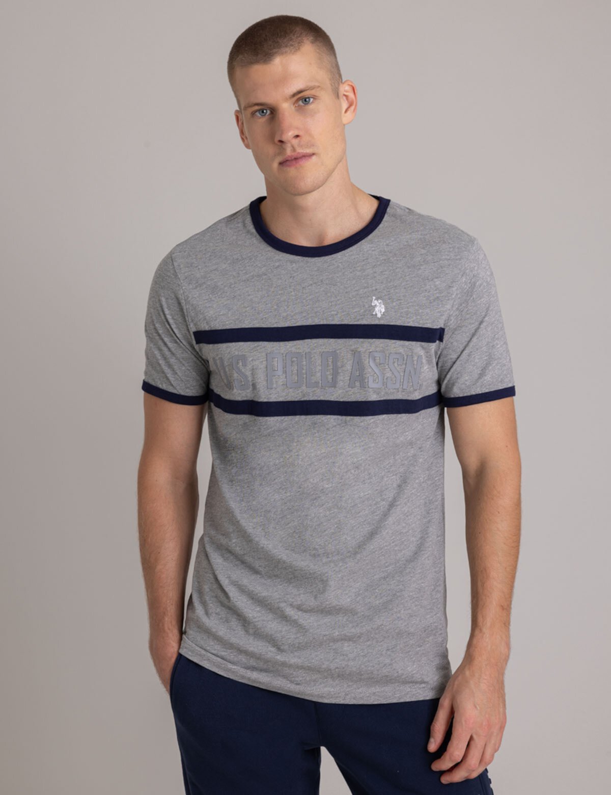 Мужская Футболка U.S. POLO ASSN. Crew Neck Ringer Logo T-Shirt U.S. POLO ASSN.