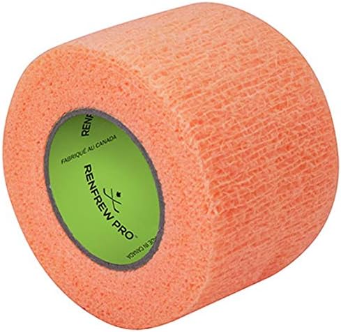 Renfrew Stretchrap Grip Tape Scapa Hockey Stick, 1 Roll (1.5"/6yds, Orange) Renfrew