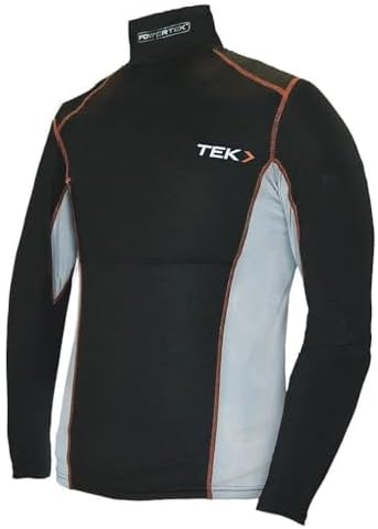 PT v7.0 Hockey Long-Sleeve Compression Shirt with Neck Guard - Adult, Black Generic