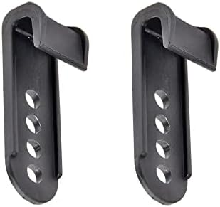 Hockey Helmet Cage/Shield Replacement J-Clips | Secure a Tight Fit, Hold in Place (2 Pack), Black Generic