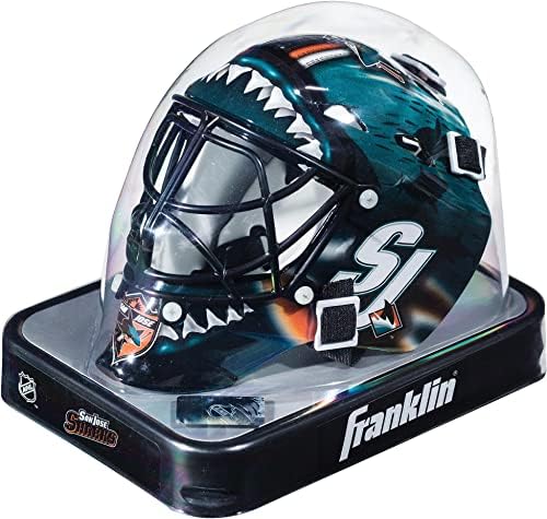 San Jose Sharks Unsigned Franklin Sports Replica Mini Goalie Mask - Unsigned Mask Sports Memorabilia