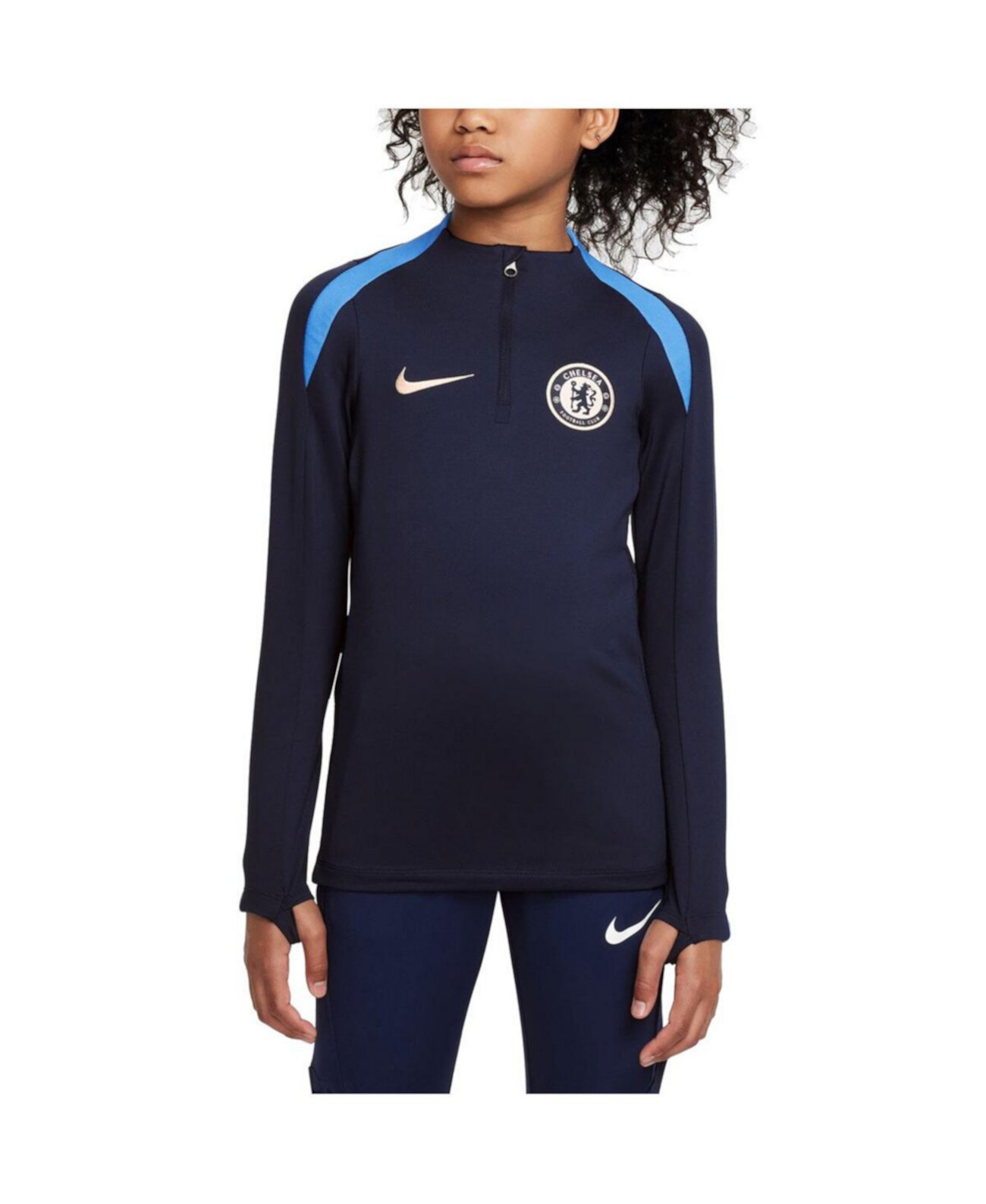 Детское Джерси Nike Chelsea 2024/25 Strike Drill Performance Quarter-Zip Nike