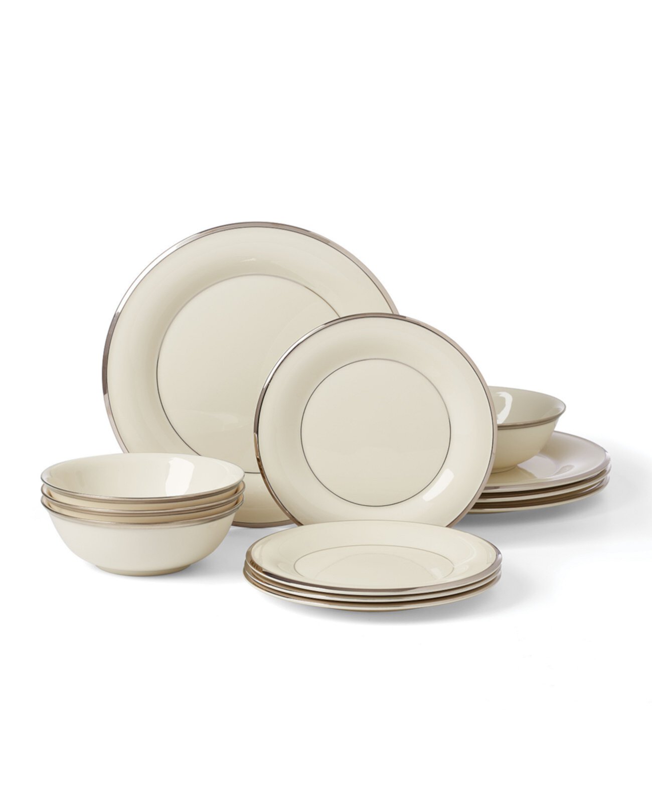 Solitaire 12-Piece Dinnerware Set, Service for 4 Lenox