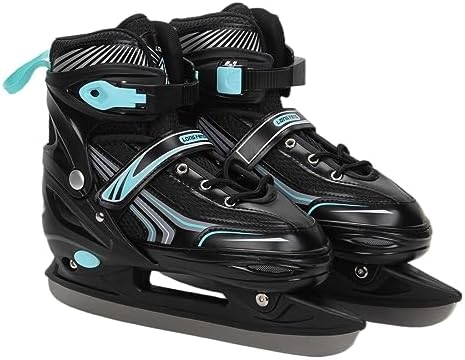 Ice Skates,Hockey Skates,Skates with Adjustable 4 Sizes for Boys Girls Youth Men Women and Beginners JGMLZK