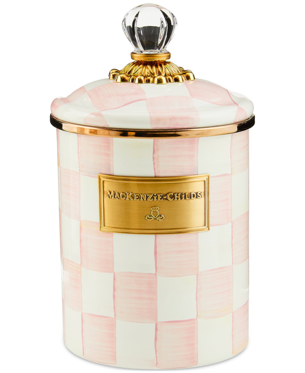 Rosy Check Medium Canister MacKenzie-Childs