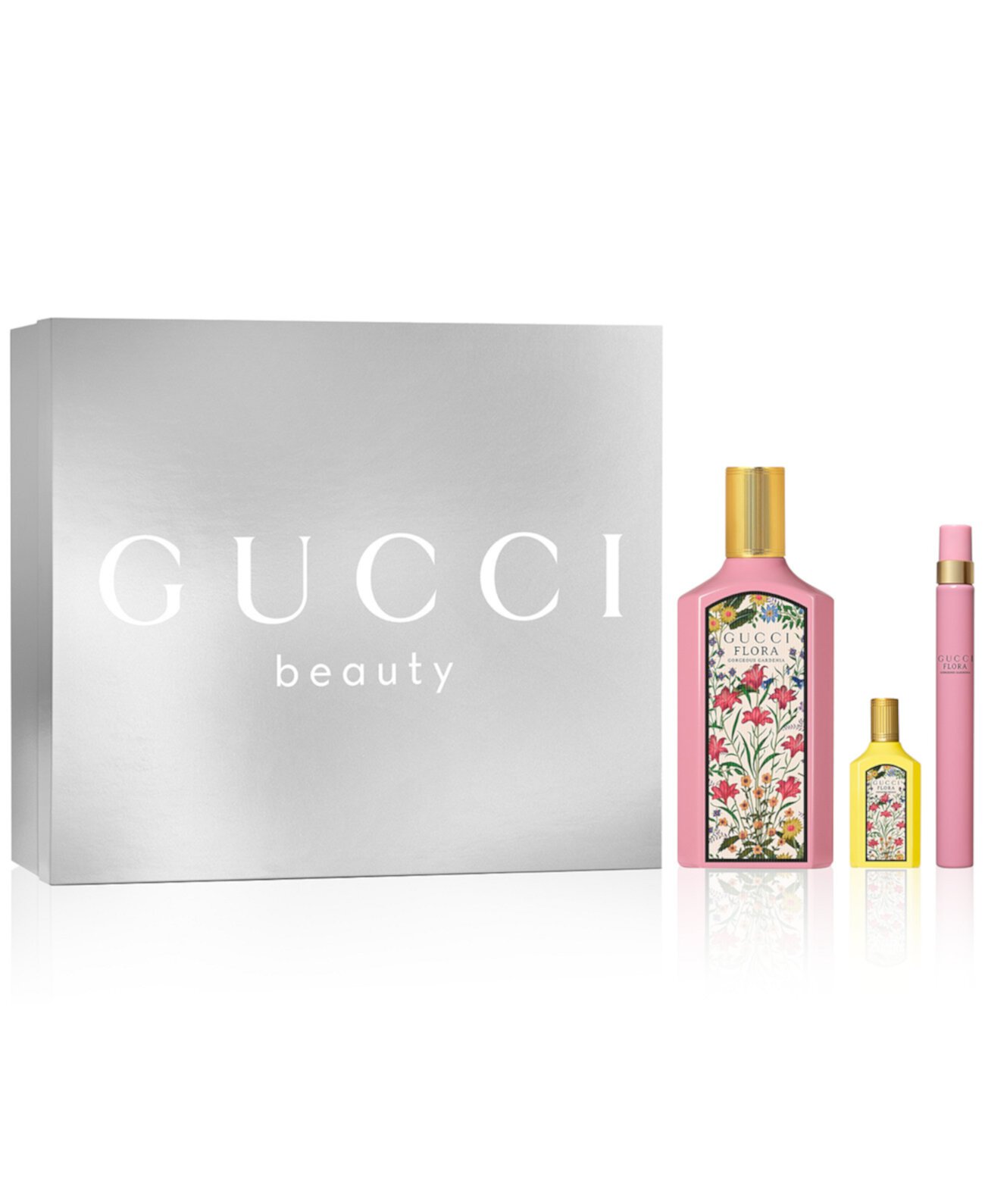 Набор из 3-х парфюмов Flora Gorgeous: Gardenia 100 мл, спрей 10 мл и миниатюра Orchid 5 мл Gucci