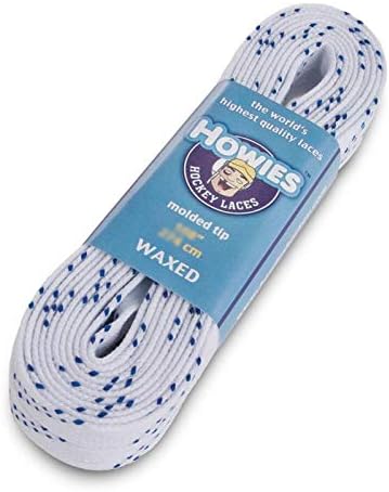 Howies Hockey Skate Laces Waxed White 108" (Senior 8-10) Howies