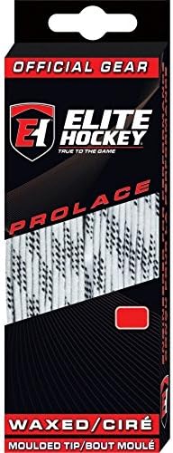 Elite Hockey Prolace Waxed Hockey Skate Laces (White, 120") Elite