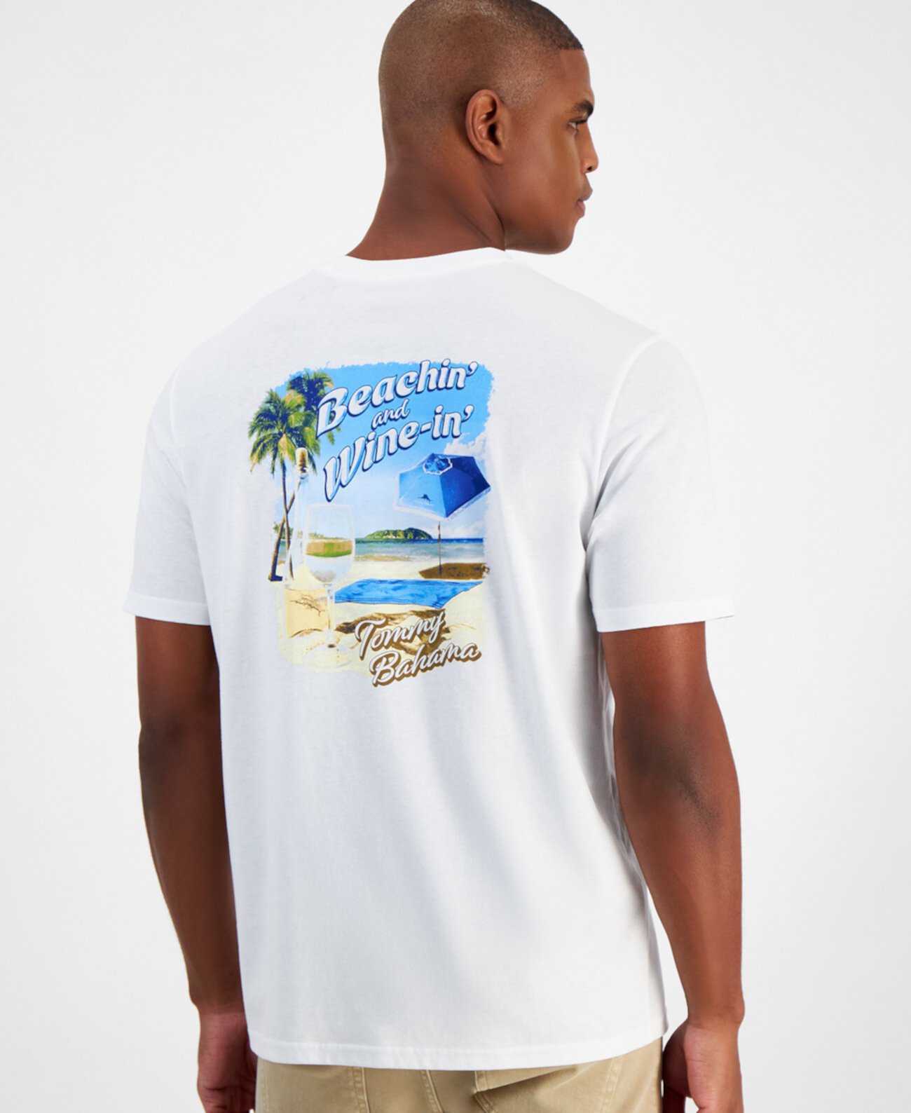 Мужская Футболка Tommy Bahama Beachin' & Wine Logo Graphic Tommy Bahama