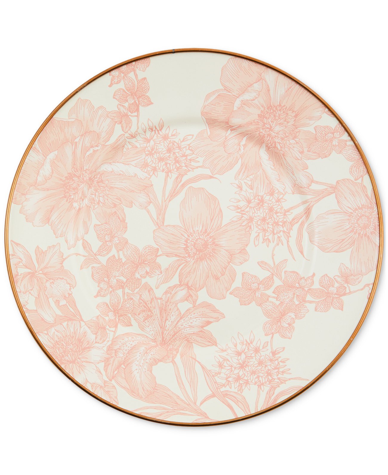 Rosy English Garden Salad/Dessert Plate MacKenzie-Childs