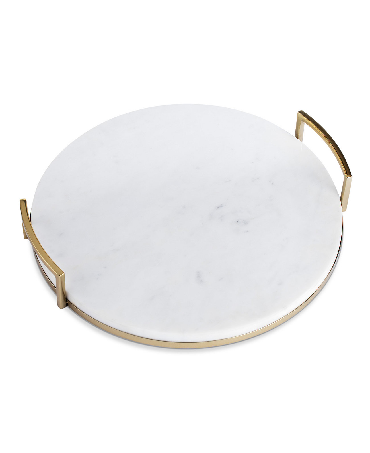 Round Marble Tray with Handles THIRSTYSTONE