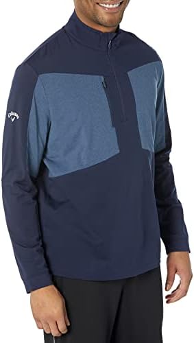 Мужская Базовая Майка Callaway Aquapel 1/2 Zip Mixed Media Callaway