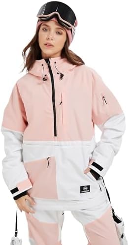 SNOWVERB Womens Mens Insulated Waterproof Snowboarding Mountain Jackets with Hood Skiing Coat Snowboard Winter Ski Jacket SNOWVERB