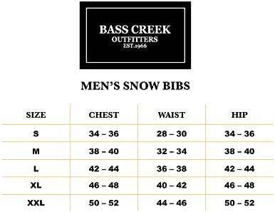 Мужские утепленные сноубордические комбинезоны Bass Creek Outfitters - водоотталкивающие лыжные штаны (размеры M-3X) Bass Creek Outfitters