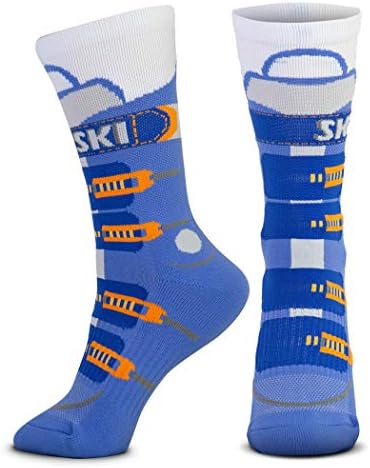 ChalkTalkSPORTS Everyday Casual Ski Crew Socks - Multiple Designs & Colors - Youth & Adult - Skiing Mid-Calf Socks ChalkTalkSPORTS