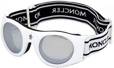 Moncler ML0051 MATTE WHITE/SILVER unisex Ski goggles Moncler