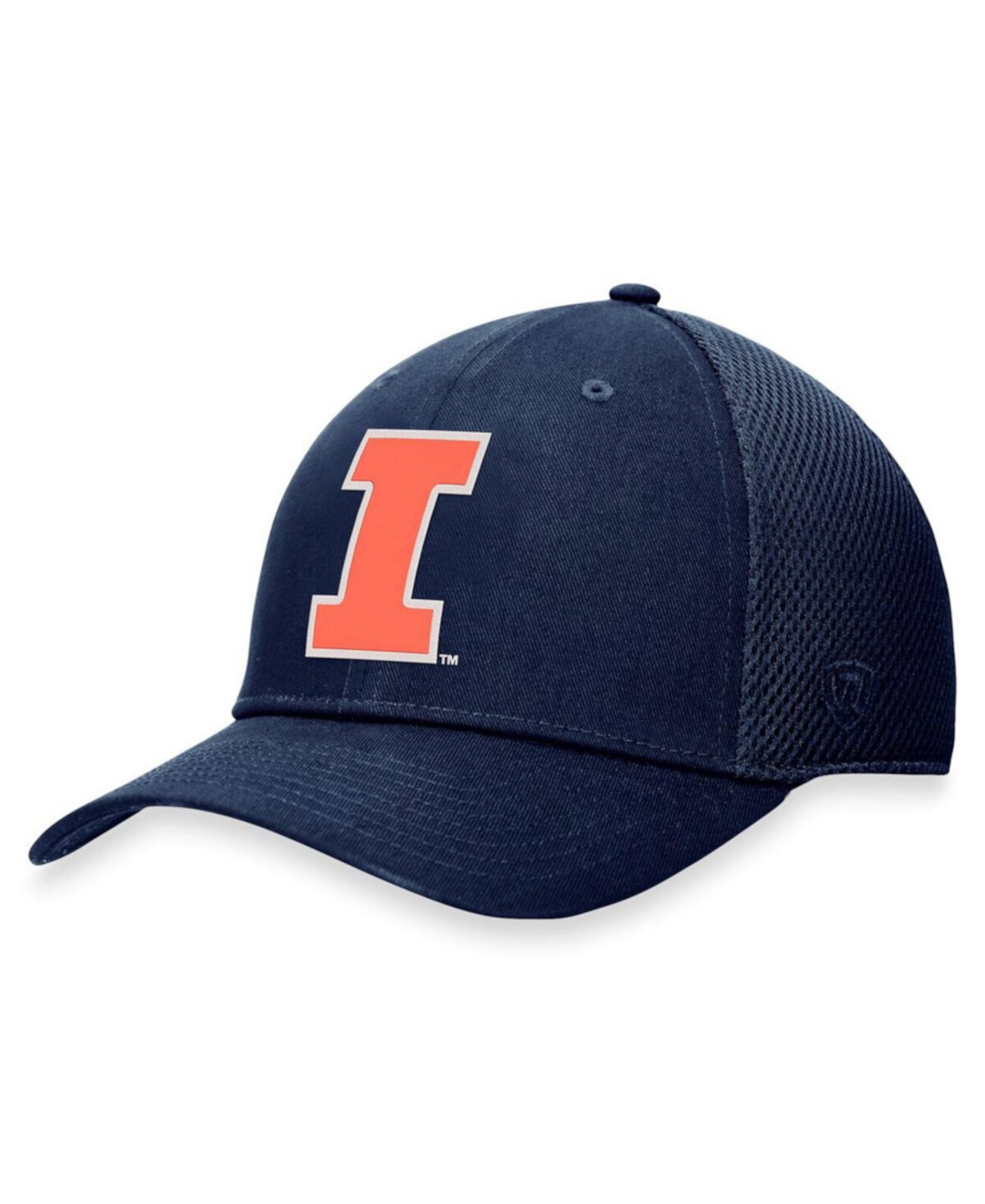 Мужская кепка Illinois Fighting Illini синего цвета с эластичным креплением Top of the World