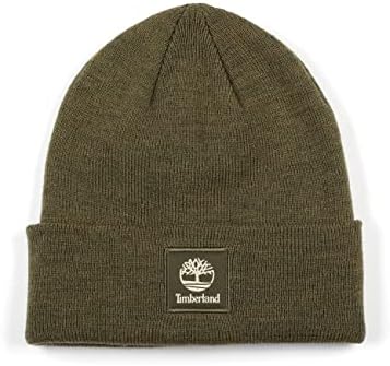 Шапка бини Timberland Men's Cuffed Beanie с тонким патчем Timberland