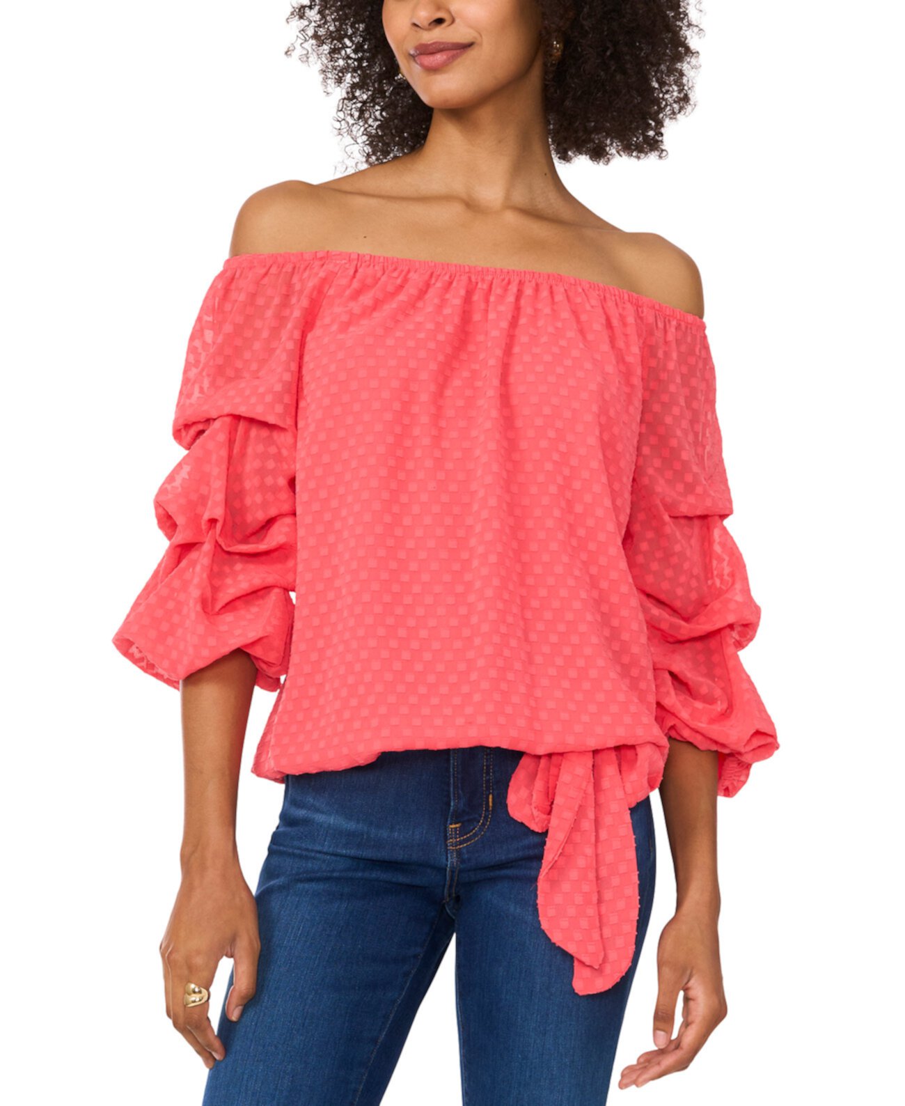 Женская Блузка Vince Camuto Textured Off-the-Shoulder Vince Camuto