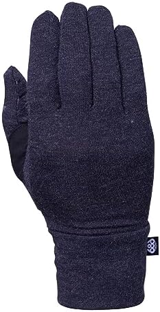 686 Men's Merino Glove Liner - Wool Blend - Soundtouch Touchscreen Technology - Black Heather 686