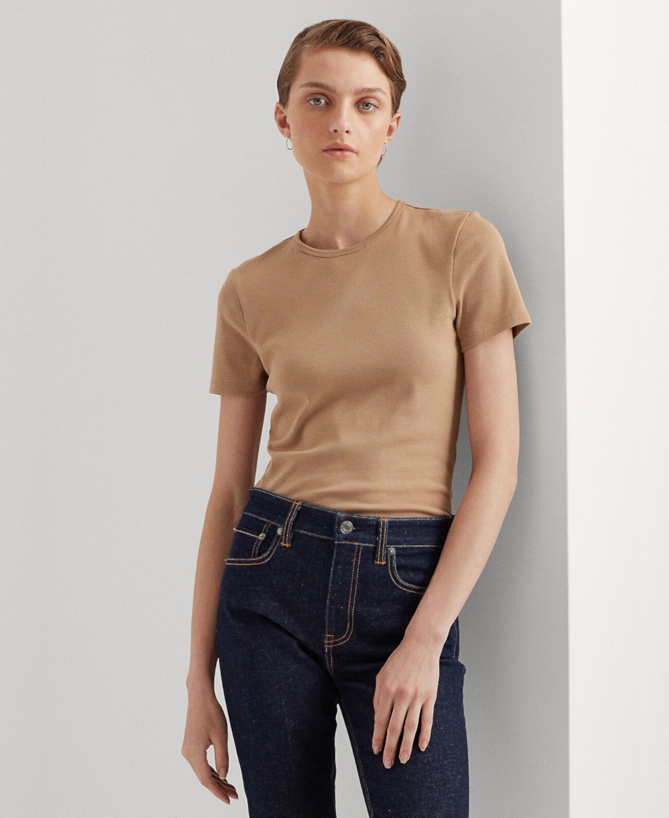 Women's Stretch Cotton Tee LAUREN Ralph Lauren