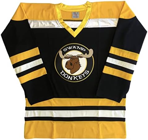 Swamp Donkeys Hockey Jerseys - We are Ready to Customize with Your Name and Number (Black, Adult XL) Tally