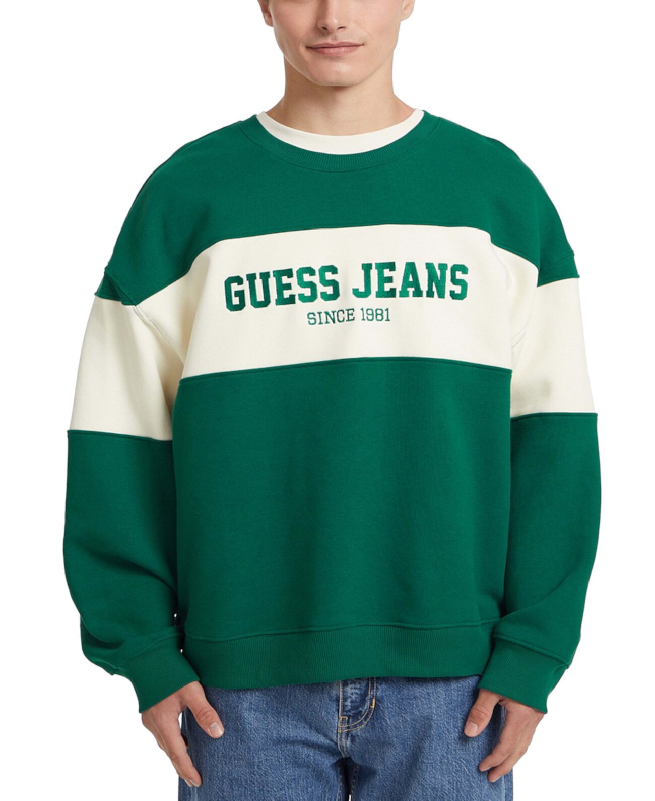 Мужская Толстовка GUESS JEANS Логотип с Полосками GUESS JEANS