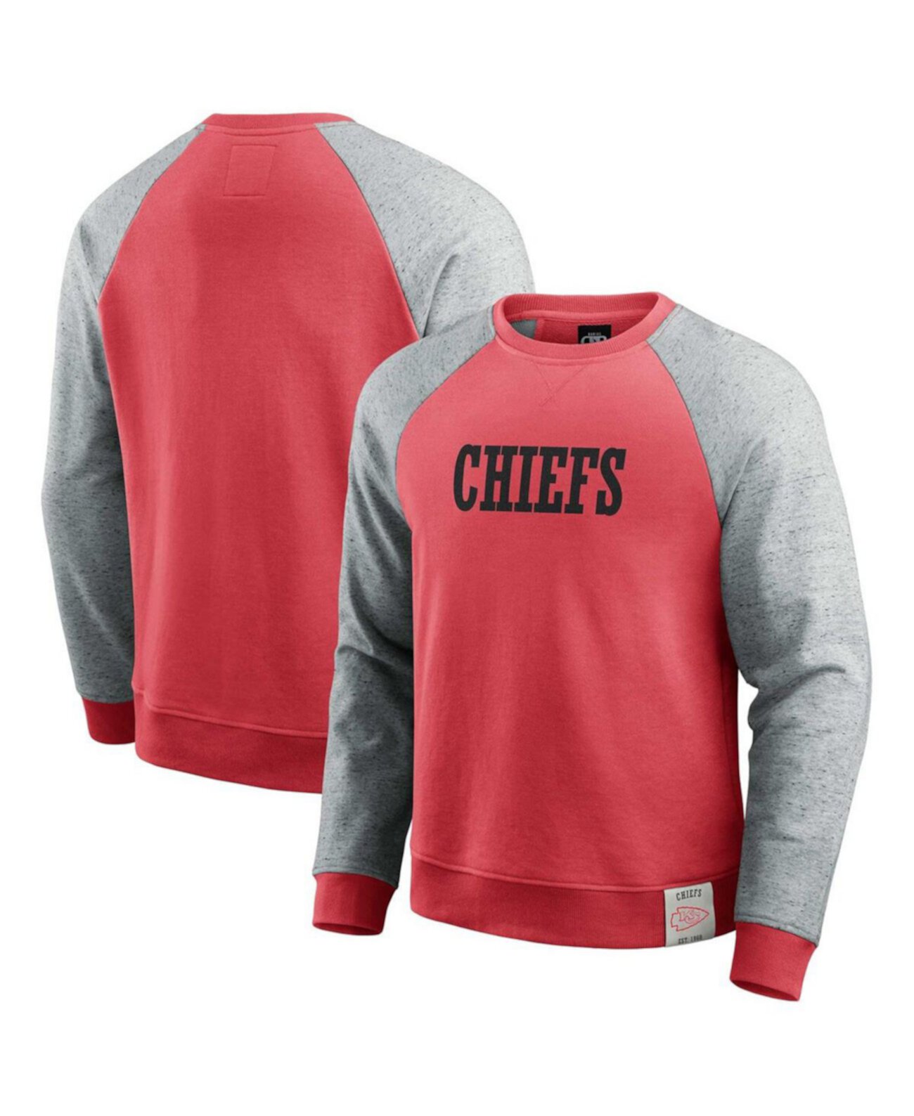 Мужское Худи Fanatics Kansas City Chiefs Colorblock Pullover Fanatics