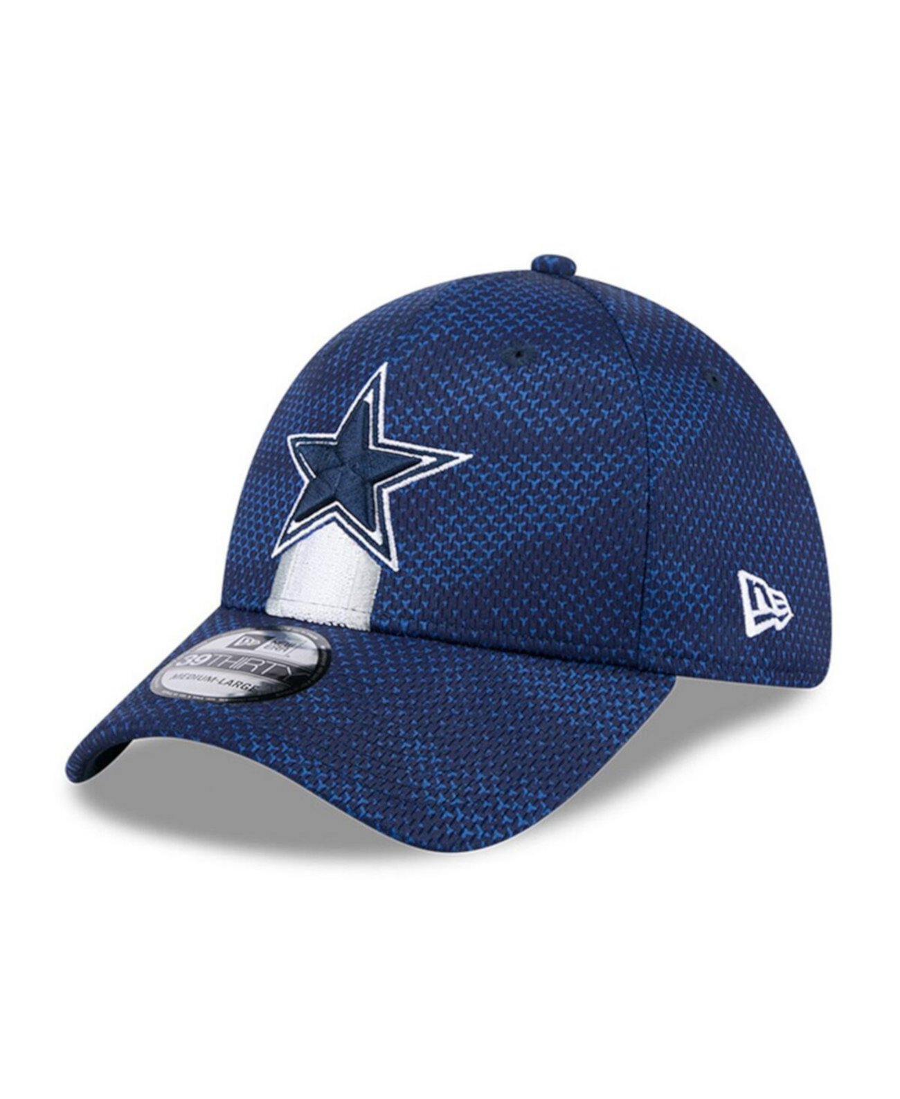 Бейсболка New Era Мужская тёмно-синяя Dallas Cowboys 2024 Sideline 39THIRTY Flex Hat New Era