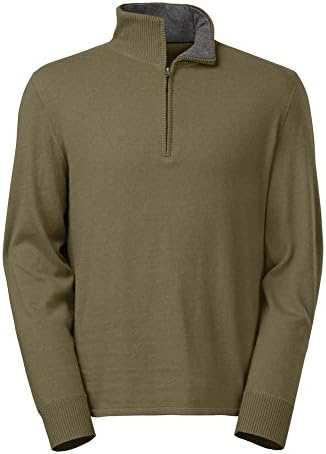 The North Face Mens Burnt Olive Green Mt. Tam 1/4 Zip Sweater (XX-LARGE) The North Face