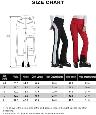 Лыжные брюки для женщин, утепленные, водонепроницаемые, ветроустойчивые для зимних активностей Gsou Snow