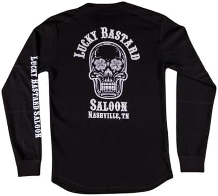 Женская Базовая Майка Generic Lucky Bastard Saloon Thermal - Черная Generic