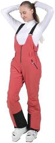 Женские Брюки для лыж и сноуборда fit space Insulated Ski Bib Overalls Waterproof 15,000mm Fit space