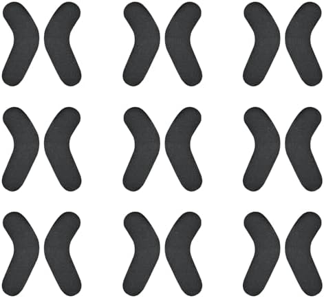 18pcs Ski & Snowboard Boots Fitting Pads, 3.54x0.98x0.12in Soft Boots Fitting Pads Ski Boots Foam Padding Self-Adhesive Foam Boots Padding Liners for Snowboarding (Black) Lasuroa