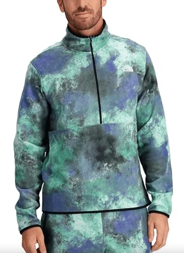 THE NORTH FACE Mens Alpine Polartec 100 � Zip, L, Icecap Blue Faded Dye Camo Print The North Face