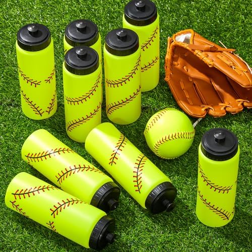 Yaomiao Softball Water Bottles Reusable Sports Squeeze Water Bottle 20 oz BPA Free Softball Water Bottles Gifts with Pull Top Lid Softball Accessories for Sports Yaomiao