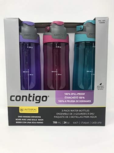 Шейкер Contigo Auto Seal 3-Pack, Фиолетовый, Розовый, Синий Contigo