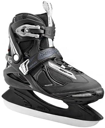 Roces Men's Adult Sport & Leisure Stainless Steel Hockey Blade ICY 3 Ice Skates w/Thermal-Insulation Liner & Laces, Power Strap & Microadjustable Memory Buckle Closure Roces