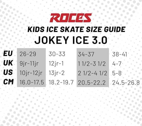 Roces Kid's Children Adjustable Stainless Steel Figure Blade Jokey Ice 3.0 Girl Ice Skates w/Laces, Power Strap & Microadjustable Buckle Closure Roces