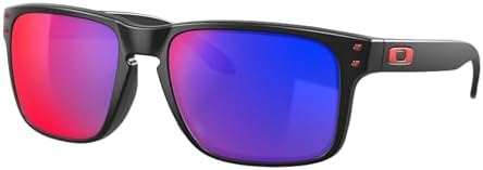 Oakley Holbrook Sunglasses Matte Black with Positive Red Iridium Lens 57mm OO9102-3655 Oakley