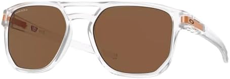 Oakley Latch Beta Sunglasses Matte Clear with Prizm Bronze Lens 54mm Introspect Collection Oakley