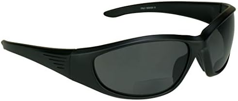 Спортивные очки proSPORT Polarized Bifocal с диоптриями для мужчин и женщин, полный обод, рыбалка, boating, пляж, матовый черный, оттенки +2.50 с антибликовыми линзами ProSPORT