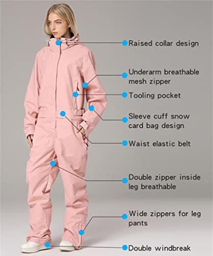 RIUIYELE Womens Mens One Pieces Ski Suits Jumpsuits Insulated Waterproof Snowsuits Winter Outdoor Snowboard Coveralls RIUIYELE