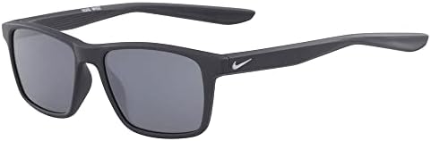 Спортивные очки Nike EV1160-010 Whiz с матовым антрацитовым каркасом, серыми стеклами с серебряным зеркальным оттенком Nike