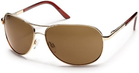 Солнцезащитные очки SUNCLOUD Aviator Polarized в золотом и коричневом цвете SUNCLOUD